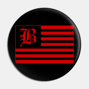 B Red Flag Pin