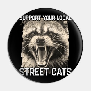 Support Your Local Street Cats Pin