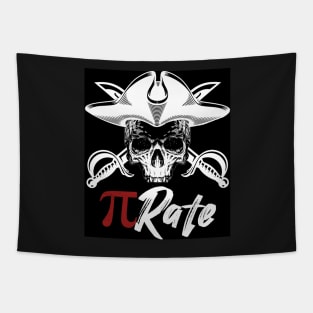 Pi rate Pi Shirt for international Pi Day Tapestry