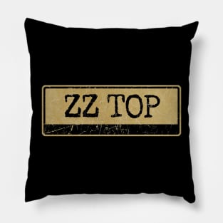 Aliska, text black retro - zz top Pillow