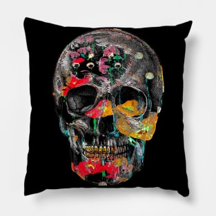 Botanical Skull Pillow