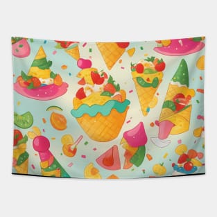 Food Fiesta Frenzy Tapestry