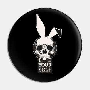 Be yourself bunny ears skull. Pin