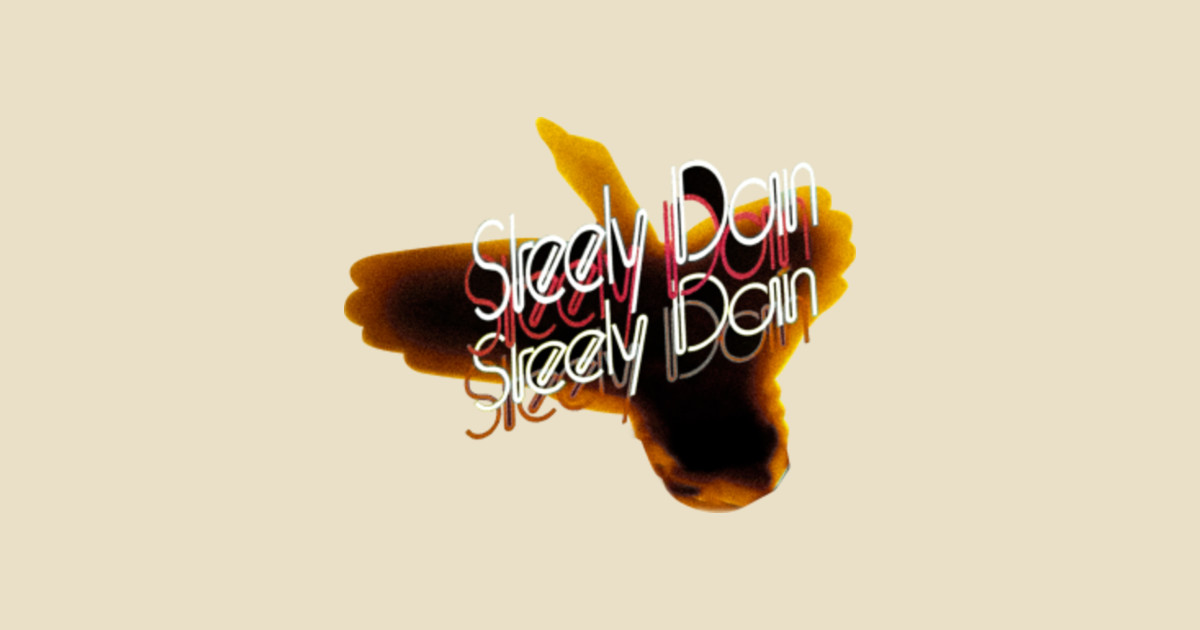 steely dan logo gold Steely Dan Sticker TeePublic