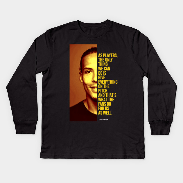Virgil Van Dijk Liverpool Kinder Long Sleeve T Shirt Teepublic De