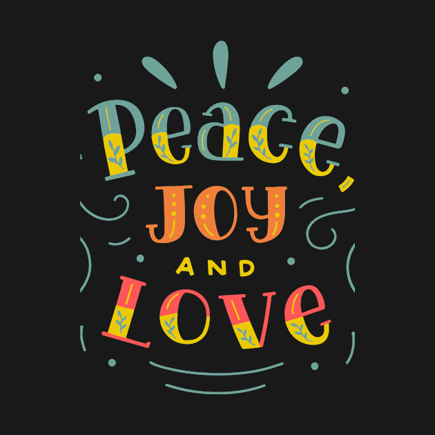 Positive motivational, Love peace and joy by Mia