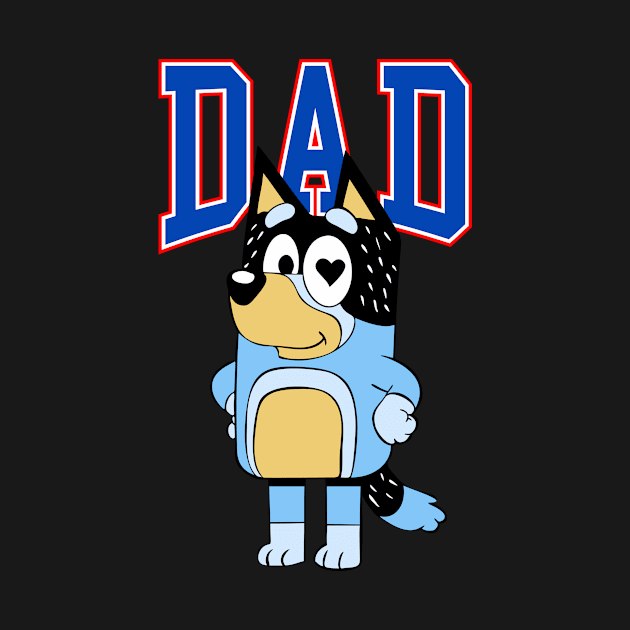 Bluey Dad by Kuturupiah