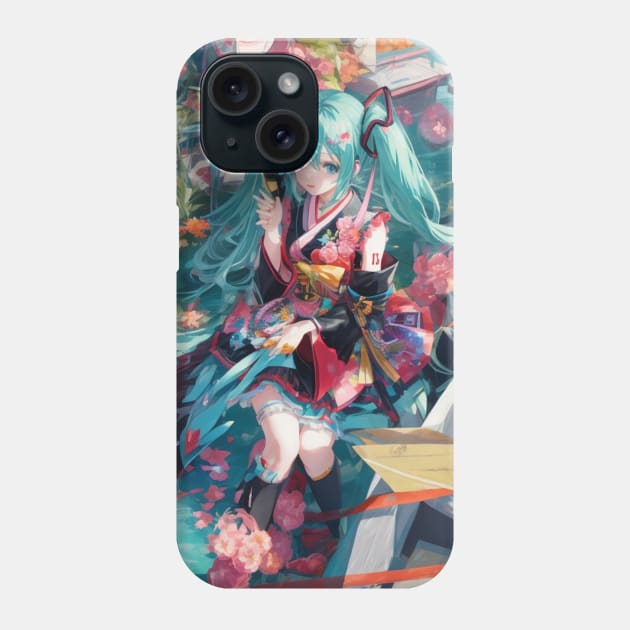 vocaloid Miku Phone Case by Prossori