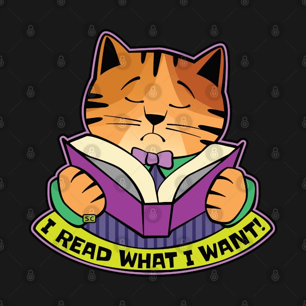 I Read What I Want Cat by Sue Cervenka