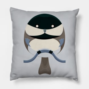 Cartoon Chickadee Pillow