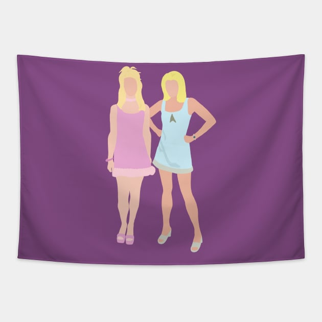romy and michele Tapestry by aluap1006
