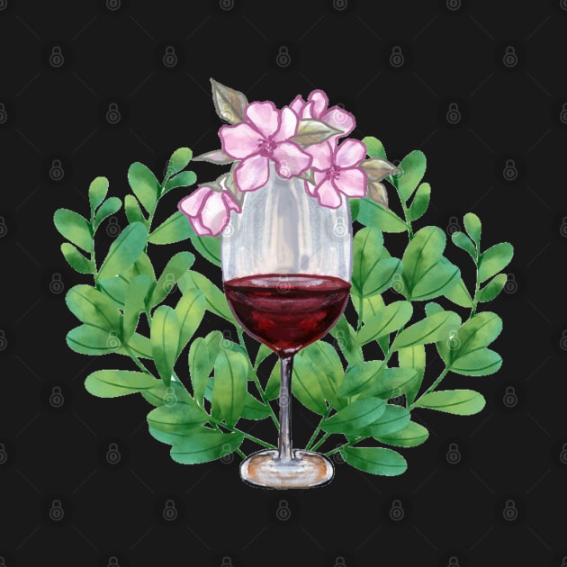 Drinking Wine Feeling Fine by Art by Ergate