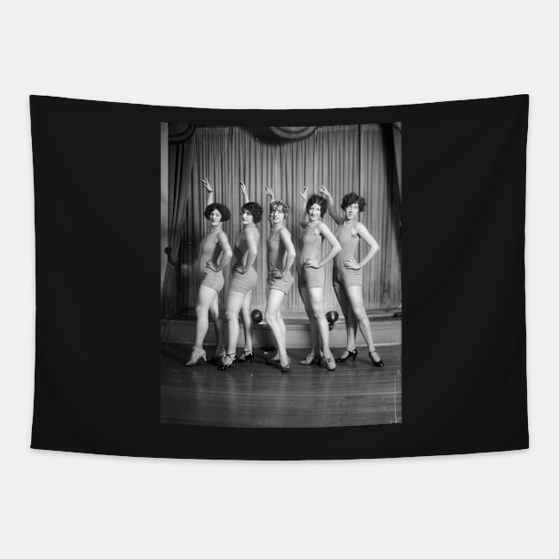 Chorus Girls, 1927. Vintage Photo Tapestry by historyphoto