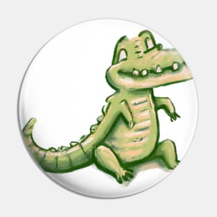 Cute Crocodile Drawing Pin