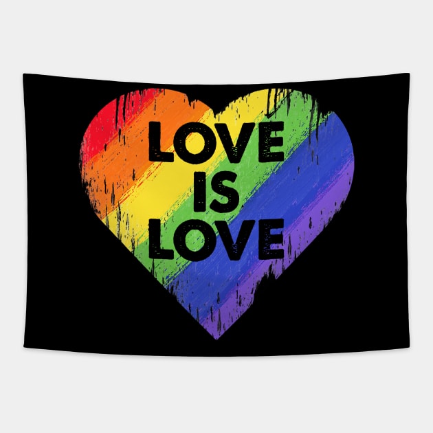 Love is Love LGBT Tapestry by AllWellia