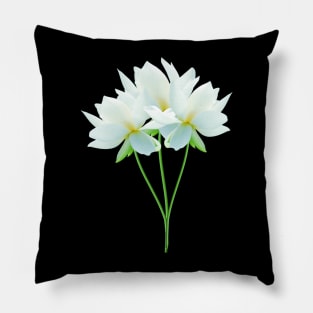 The White Lotus Flower Pillow