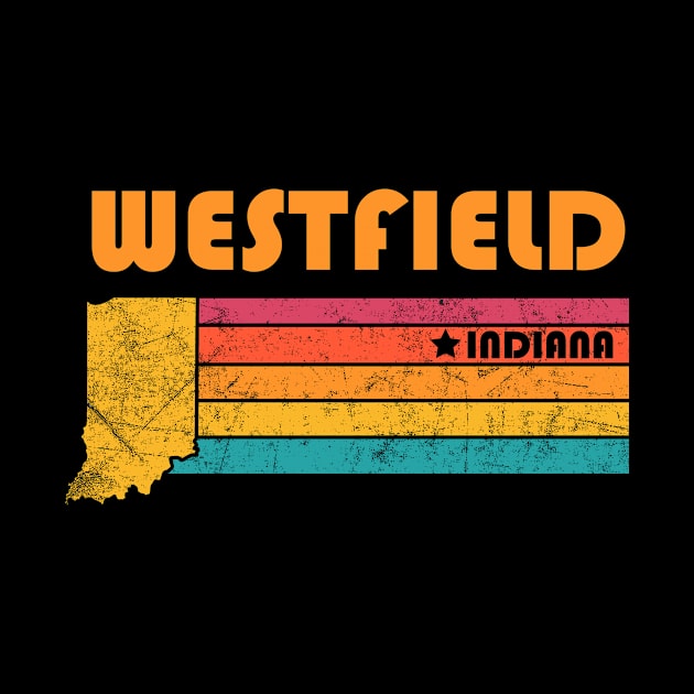 Westfield Indiana Vintage Distressed Souvenir by NickDezArts