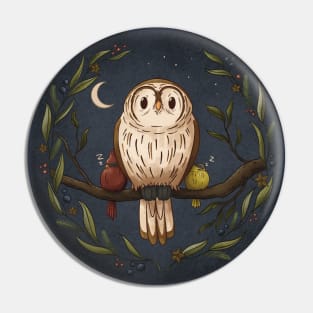 Owl Forest Friends Pin