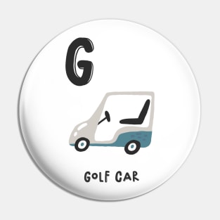 G for Golf Car Pin