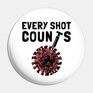 Every Shot Counts. Get Your Vaccine Shots. Pin