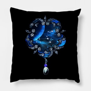 Zodiac constellation  leo Pillow