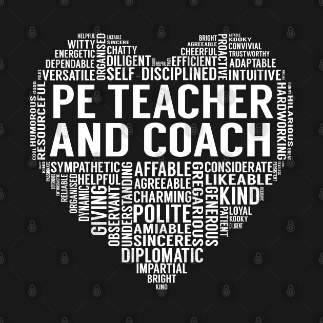 Pe Teacher And Coach Heart by LotusTee