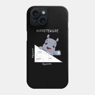 Hippotenuse funny math shirt Phone Case