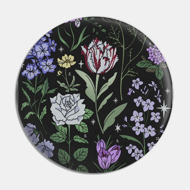 The Flowers Of Twilight Pin by chiaraLBart