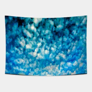Teal Cloudscape Tapestry