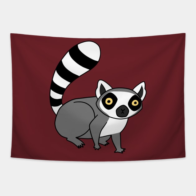 Ring Tailed Lemur Tapestry by saradaboru