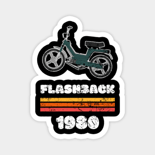 Flashback 80s Vintage Motorcycle Si Magnet