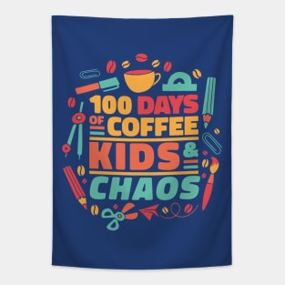 100 Days of Coffee, Kids and Chaos // Teacher 100th Day of School Tapestry