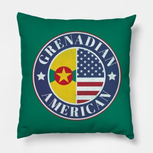 Proud Grenadian-American Badge - Grenada Flag Pillow