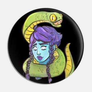 Snake Girl Pin