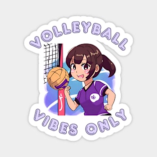 Volleyball vibes only Magnet