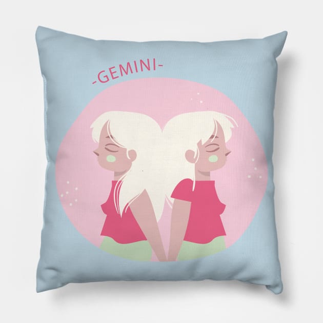 Gemini Pillow by gnomeapple