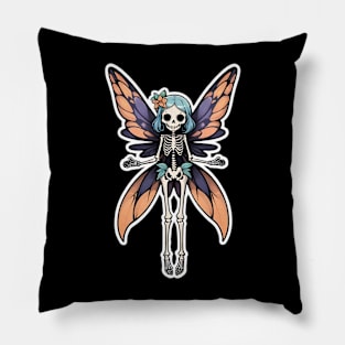 Skeleton Fairy 2 Pillow