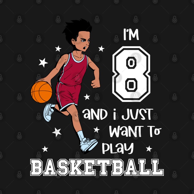 Boy plays basketball - I am 8 by Modern Medieval Design