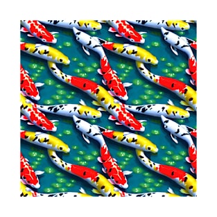 Koi Pond Pattern T-Shirt