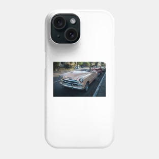 American cars from the 50's in Havana, Cuba Phone Case