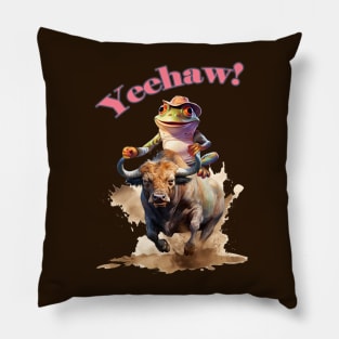 A Cowboy Frog Pillow