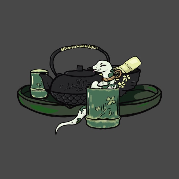 Snake and Bamboo Tea by Shadowsantos