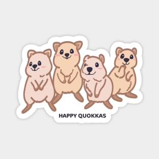 Cute Kawaii Happy Baby Quokka Drawing Magnet