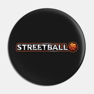 Streetball logo for Streetball player Pin