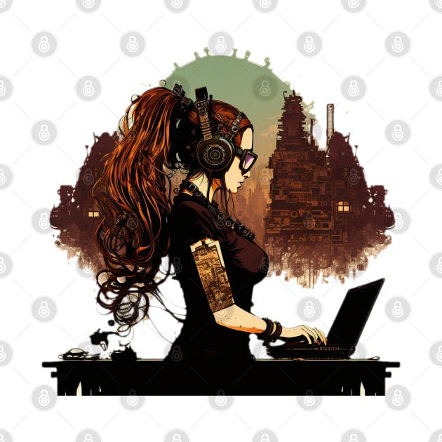 Steampunk Coder - A fusion of old and new technology by SMCLN