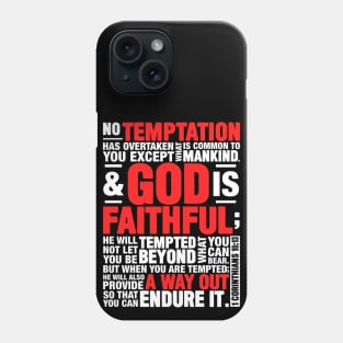 1 Corinthians 10:13 Phone Case