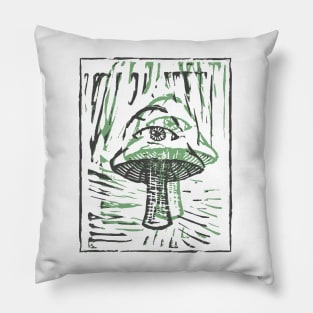 3rd Eye Mushroom Pillow