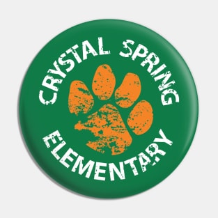 Crystal Spring Elementary Orange Logo Pin