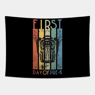 First Day of Pre-K Vintage Style Tapestry