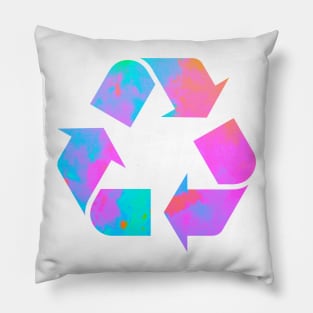 Colorful Recycle Logo Pillow